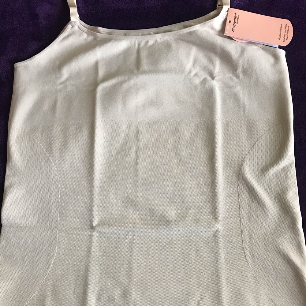 Shapermint Seamless Cream Camisole Tank Top NWT